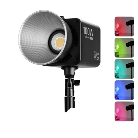 100W RGB Built in Battery LED COB Video Light Professional Photography Light Dimmable 2700 6500K for Studio Live Streaming removebg preview