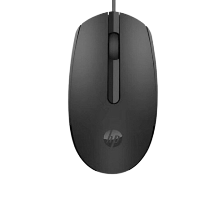Orignal HP M10 Optical Laptop Mouse Portable Desktop Notebook Computer Office USB Wired Mouse Black White removebg preview