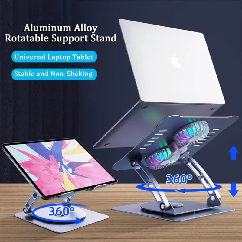 Laptop Stand V4.1 with dual cooling Fan 3
