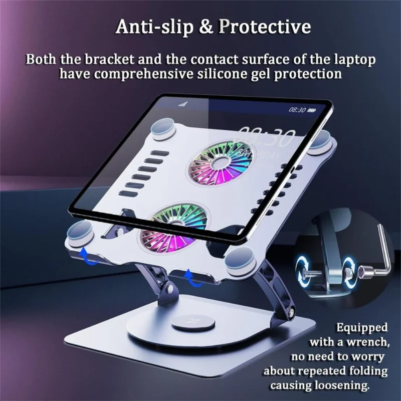 Laptop Stand V4.1 with dual cooling Fan 5