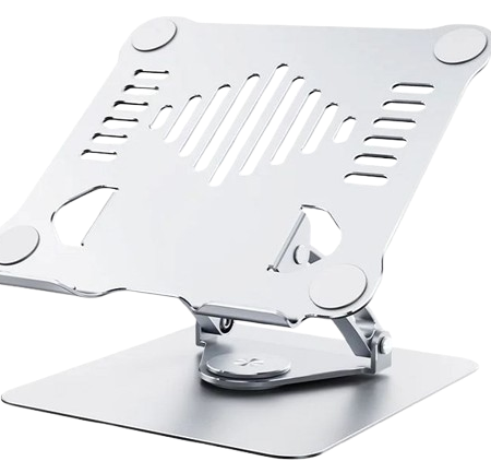 Portable Laptop Stand V3.1 360 Rotating SILVER removebg preview
