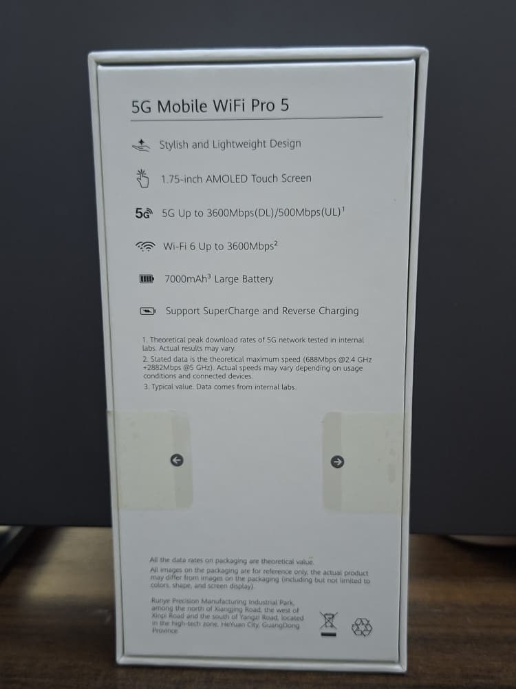 HUAWEI E6888-982 — 5G Mobile WiFi Pro 5. - Scinex Technologies Harare Zimbabwe
