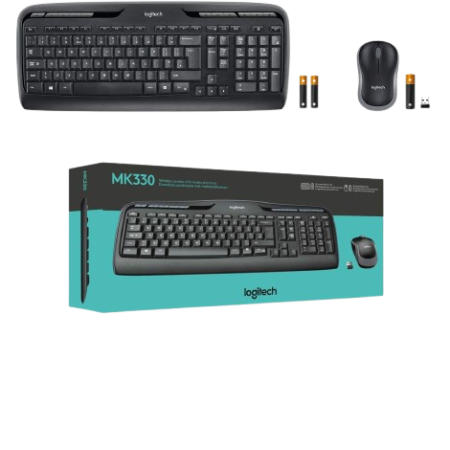 Logitech MK330 Wireless Keyboard & Mouse Combo – Full Size with Hotkeys Harare Zimbabwe - Scinex Technologies Harare Zimbabwe