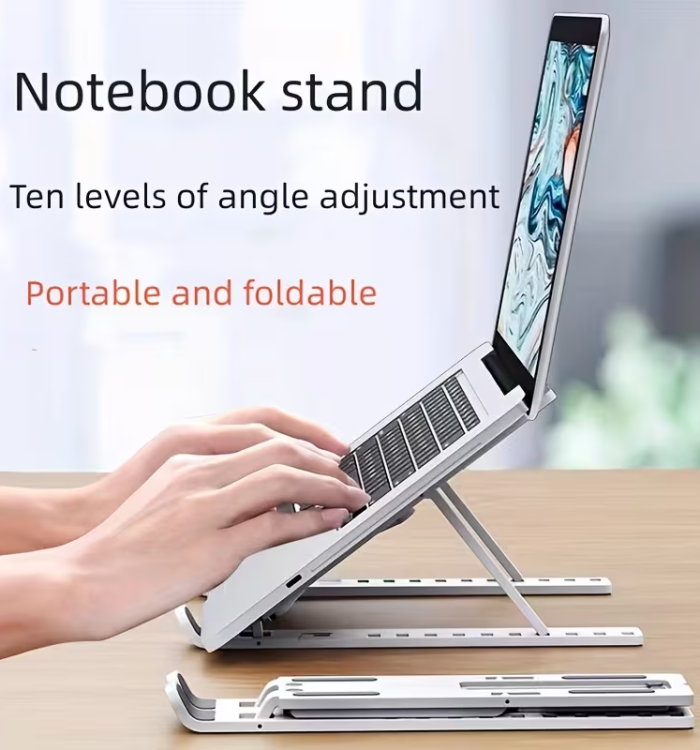 Home - SciNex Technologies Adjustable Laptop Stand Foldable Ergonomic Stand for Laptops Tablets 3